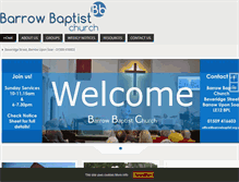 Tablet Screenshot of barrowbaptist.org.uk